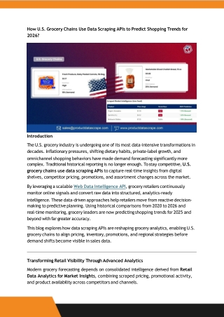 How U.S. Grocery Chains Use Data Scraping APIs