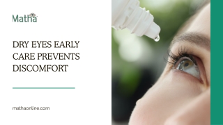 Dry Eyes Ayurvedic Treatment for Natural Eye Comfort