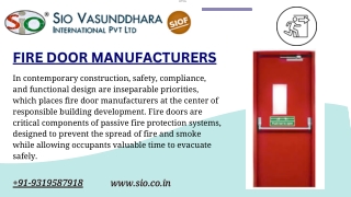 Fire Door Manufacturers Building Safety and Performance into Modern Architecture