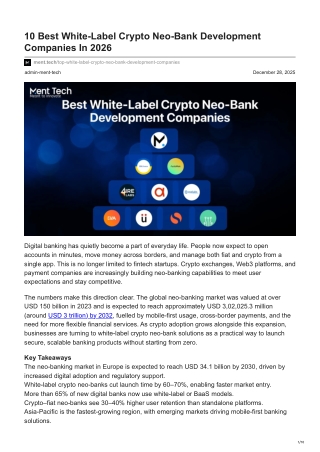 ment.tech-10 Best White-Label Crypto Neo-Bank Development Companies In 2026