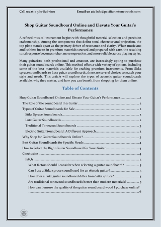 Shop Guitar Soundboard Online