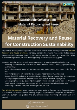 _Material Recovery and Reuse for Construction Sustainability