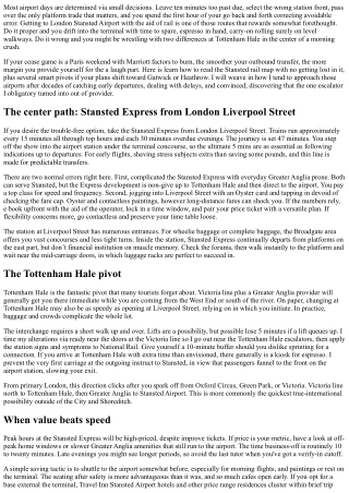 Trains to London Stansted Airport: Smooth Transfers Before Your Paris Marriott E