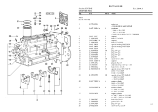 HURLIMANN elite 6115-xb Tractor Parts Catalogue Manual Instant Download