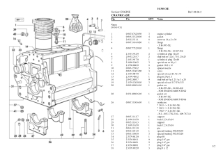 HURLIMANN h-305-xe Tractor Parts Catalogue Manual Instant Download