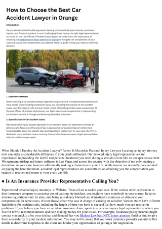 When Should I Work With A Personal Injury Attorney? Undefeated Personal Injury A