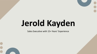 Jerold Kayden - A Budget-Balancing Expert - Boston, MA