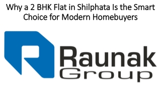 Why a 2 BHK Flat in Shilphata Is the Smart Choice for Modern Homebuyers