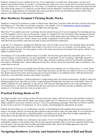 Heathrow Terminal 5 Parking Hacks and the Best Marriott Hotels in Paris