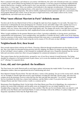 Budget to Boutique: Comparing the Best Marriott Hotels in Paris