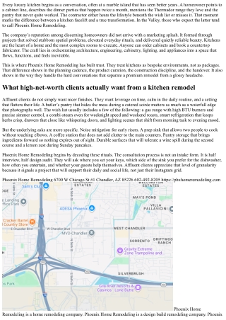 Why Affluent Homeowners Trust Phoenix Home Remodeling for Complete Kitchen Trans