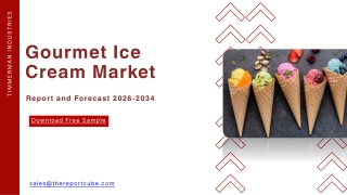 Gourmet Ice Cream Market Overview: Key Insights and Drivers 2034