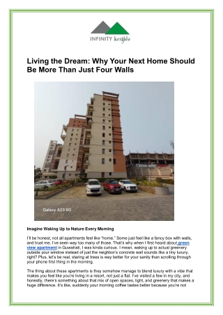 Garden View Apartments in Guwahati | Green View Homes