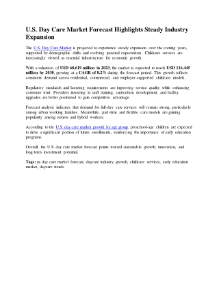 US ady care market Pdf