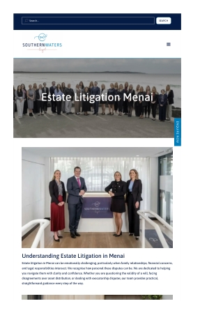 Estate Litigation Menai