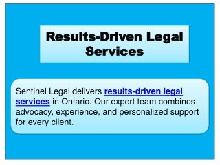 Results-Driven Legal Services