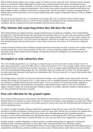 Typical Mistakes in Commercial Helical Tieback Anchor Installation