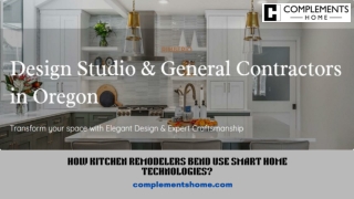 How Kitchen Remodelers Bend Use Smart Home Technologies