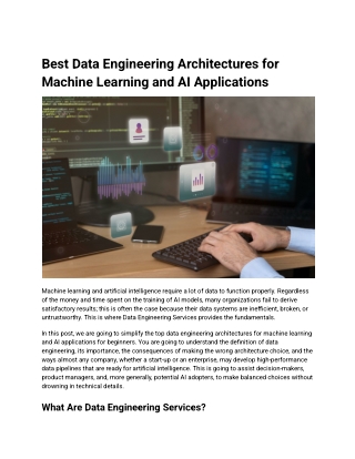 Best Data Engineering Architectures for Machine Learning and AI Applications
