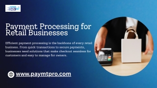 Payment Processing for Retail Businesses