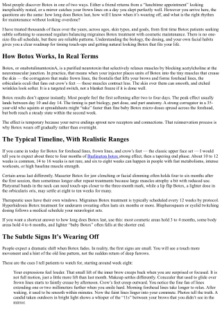 When Does Botox Wear Off? Signs It’s Time for a Touch-Up