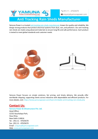 Anti Tracking Rain Sheds Manufacturer