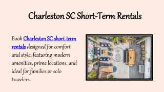 Charleston SC Short-Term Rentals