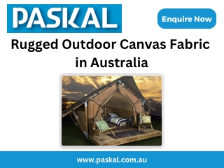 Rugged Outdoor Canvas Fabric in Australia