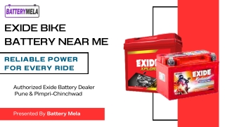 Exide Two-Wheeler Battery Dealer – Pune & PCMC
