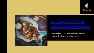 Authentic Thai Food Amsterdam in a Traditional Dining Setting