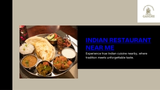Finding an Indian Restaurant Near Me for Everyday Dining