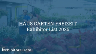 HAUS GARTEN FREIZEIT Exhibitor List 2026