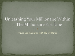 Unleashing Your Millionaire Within
