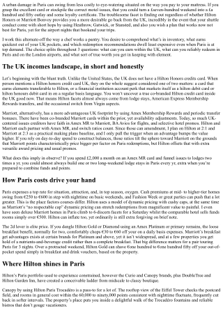 Hilton Honors Credit Card UK vs Marriott Points: Best Strategy for Paris Stays