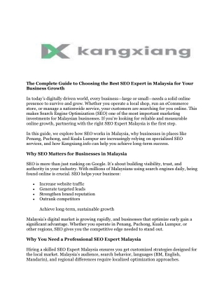 Seo Expert Malaysia