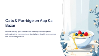 Organic Oats, Oatmeal & Instant Porridge – Order Online