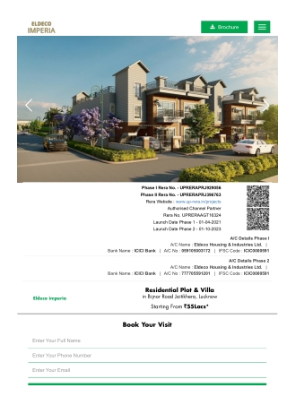 Eldeco Imperia Villas Bijnor Road, Jaitikhera, Lucknow