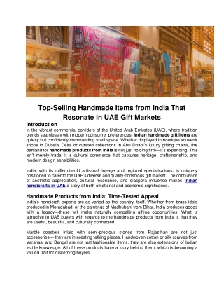 Top Selling Handmade Items With Strong Profit Margins