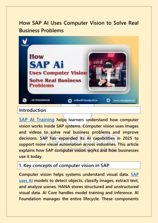 Best SAP AI Training and SAP AI Course Online - Certification