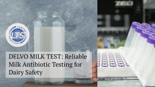 DELVO MILK TEST Reliable Milk Antibiotic Testing for Dairy Safety