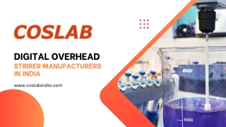 Top Digital Overhead Stirrer Manufacturer in India