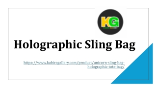 Holographic Sling Bag