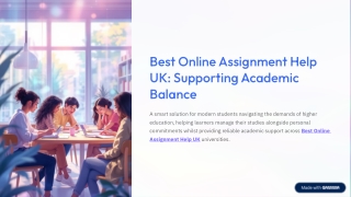 Best Online Assignment Help UK Supporting Academic Balance