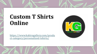 Custom T ShirtsOnline