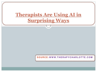 Therapists Are Using AI in Surprising Ways