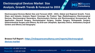 Electrosurgical Devices Market Size Analysis, Growth Trends & Forecast to 2033