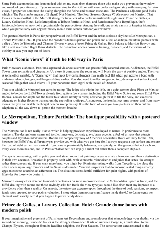 Luxury on the Seine: The Best Marriott in Paris with Iconic Views