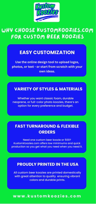 Why Choose KustomKoozies.com for Custom Beer Koozies