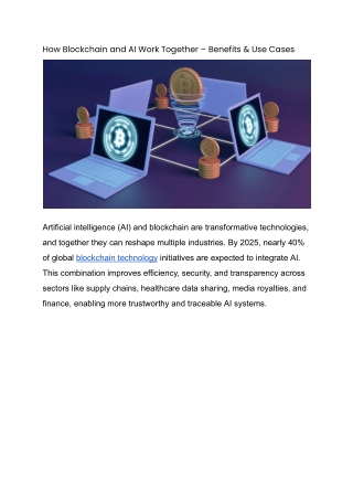 How Blockchain and AI Work Together – Benefits & Use Cases