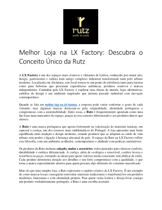 Melhor Loja na LX Factory